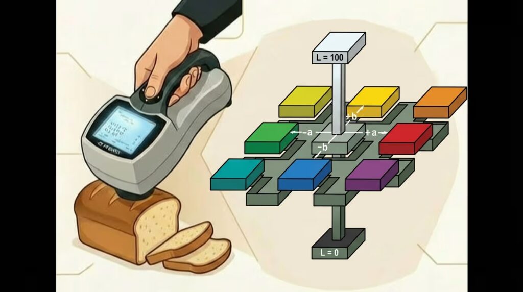 เครื่องวัดสี MSEZ วัดขนมปัง 2